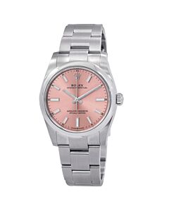 Women's Oyster Perpetual 34 Stainless Steel Pink Dial Watch