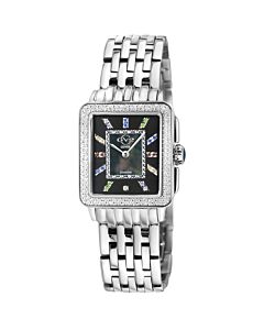Women's Padova Gemstone Stainless Steel Mother of Pearl Dial Watch