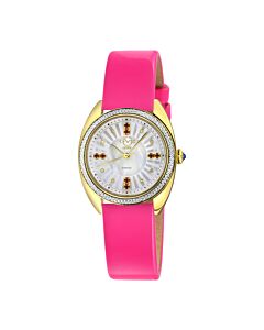 Women's Palermo Genuine Leather Mother of Pearl Dial Watch