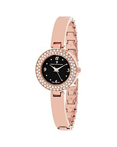Women's Palisades Stainless Steel Black Dial Watch