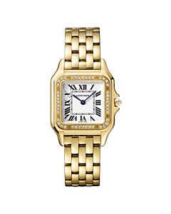 Women's Panthere de Cartier 18kt Yellow Gold Silver Dial Watch