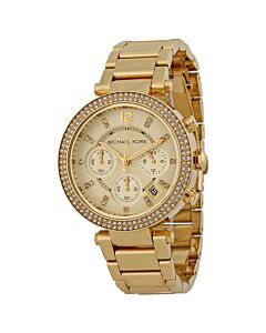 Women's Parker Chronograph Stainless Steel Champagne Dial Watch