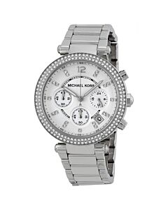 Women's Parker Chronograph Stainless Steel Silver Dial Watch