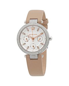 Women's Parker Leather White Dial Watch