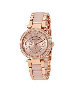 Women's Parker Mini Stainless Steel with Blush Acetate Rose Dial Watch