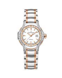 Women's Pathos Diva Stainless Steel and 18kt Rose Gold White Dial Watch