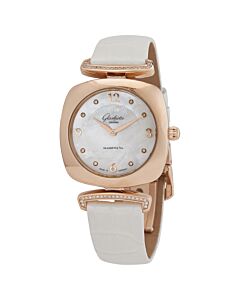 Women's Pavonina (Crocodile) Leather Mother of Pearl Dial Watch