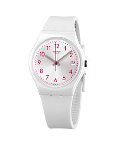 Women's PEARLAZING Silicone Light Grey Dial Watch
