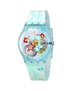 Women's Piscina Silicone Transparent Dial Watch