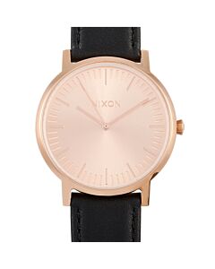 Women's Porter Leather Rose Dial Watch