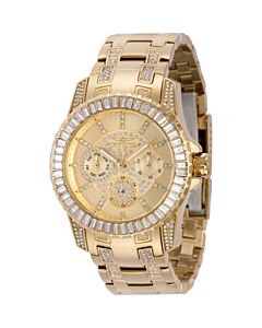 Women's Pro Diver Crystal and Stainless Steel Gold-tone Dial Watch