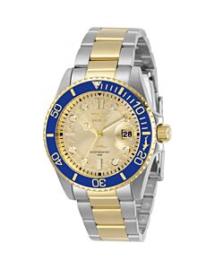 Women's Pro Diver Stainless Steel Gold Dial Watch