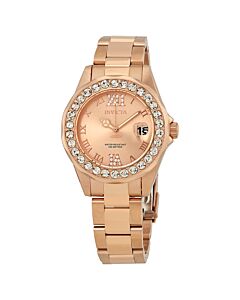 Women's Pro Diver Rose Gold Tone Dial 18K Rose Gold Plated Stainless Steel