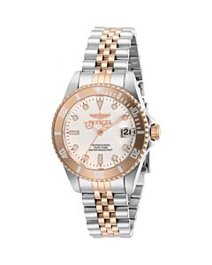 Women's Pro Diver Stainless Steel White Dial Watch