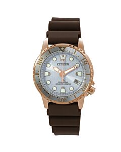 Women's Promaster Marine Polyurethane Strap Silver-Blue Dial Watch