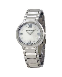Women's Promesse Stainless Steel Mother of Pearl Dial
