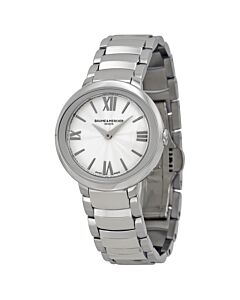 Women's Promesse Stainless Steel Silver Dial Watch