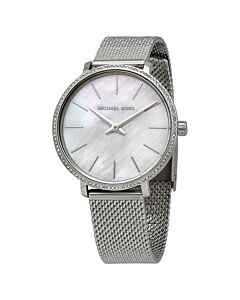 Women's Pyper Stainless Steel Mesh Mother of Pearl Dial Watch