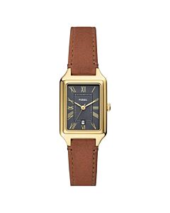 Women's Raquel Leather Gray Dial Watch