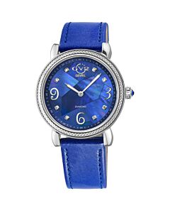 Women's Ravenna Leather Mother of Pearl Dial Watch