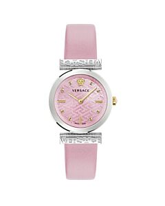Women's Regalia Leather Pink Dial Watch