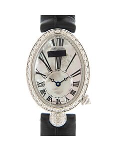 Womens-Reine-De-Naples-Alligator-Crocodile-Leather-Mother-of-Pearl-Dial-Watch