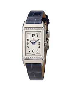 Women's Reverso (Alligator) Leather Silver Dial Watch