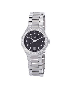 Women's Riviera Stainless Steel Black Dial Watch