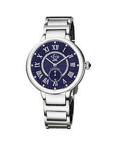 Women's Rome Stainless Steel Blue (Crystal Cut) Dial Watch