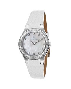 Women's Romulus Crocodile Leather Mother of Pearl Dial Watch