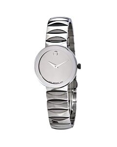 Women's Sapphire Stainless Steel Silver Mirror Dial
