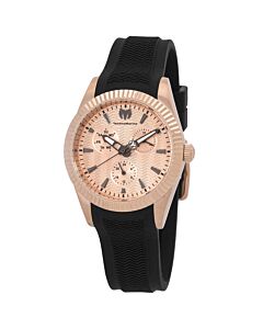 Women's Sea Silicone Rose Gold-tone Dial Watch