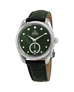 Women's Seamaster (Alligator) Leather Green Dial Watch