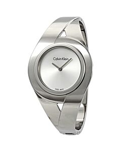 Women's Sensual Stainless Steel Silver Dial Watch