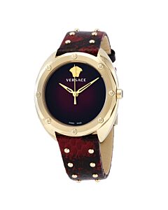 Womens-Shadov-Leather-Red-Dial
