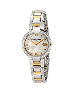 Women's Shine Stainless Steel White Mother of Pearl Dial