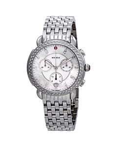 Women's Sidney Chronograph Stainless Steel Mother of Pearl Dial Watch