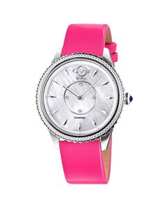 Women's Siena Genuine Leather Mother of Pearl Dial Watch