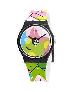 Women's Silicone Multicolor (Graffiti-style) Dial Watch