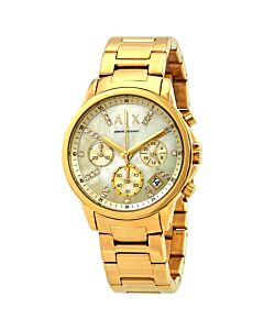 Women's Smart Chronograph Stainless Steel Gold Dial Watch