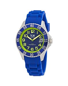 Unisex Spaceship Rubber Blue and Yellow Dial Watch
