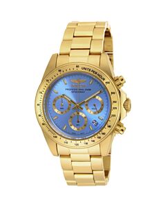 Women's Speedway Chronograph Stainless Steel Blue Dial Watch