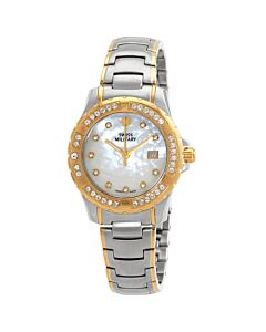 Women's Sport Elegance Stainless Steel Mother of Pearl Dial Watch