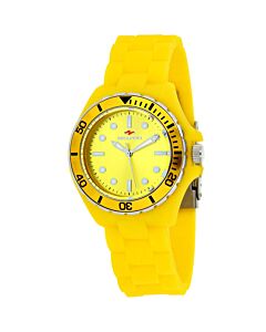 Women's Spring Silicone Yellow Dial Watch