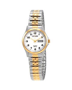 Women's Stainless Steel Expansion White Dial Watch