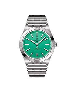Women's Chronomat Stainless Steel Green Dial Watch