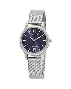 Women's Stainless Steel Mesh Blue Dial Watch