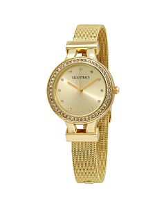 Women's Stainless Steel Mesh Champagne Dial Watch