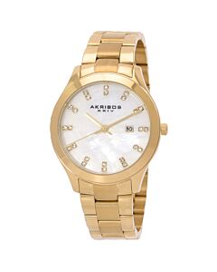 Women's Gold-Tone Stainless Steel Mother of Pearl Dial