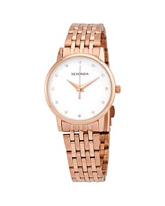 Women's Stainless Steel Pale Pink Dial Watch